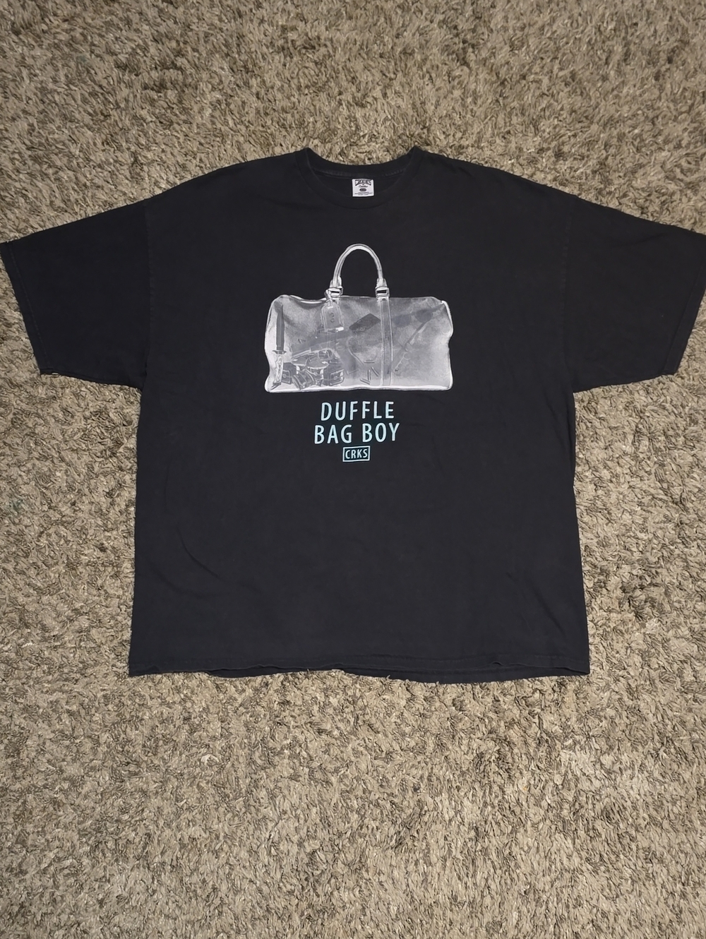 Crooks & Castles Black 'Duffle Bag Boy' Graphic Tee